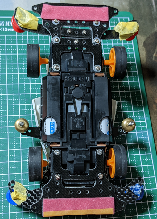 ミニ四駆】MSフレキシャーシ体験実験機・・・仮完成とする - おっさん