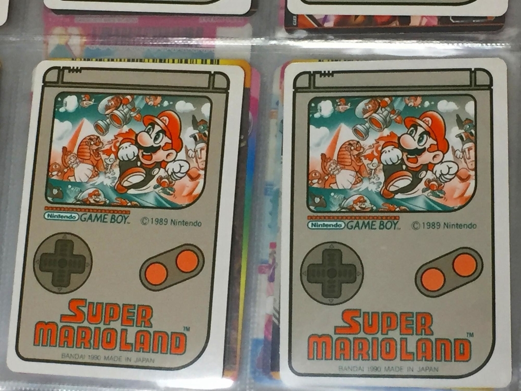 1990年発売のカードダス「スーパーマリオランド」のノーマルカード36種