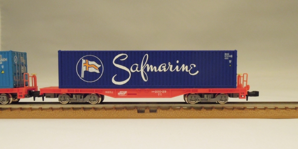 TOMIX コキ200 に トレーラーコレクション の海上コンテナを載せて