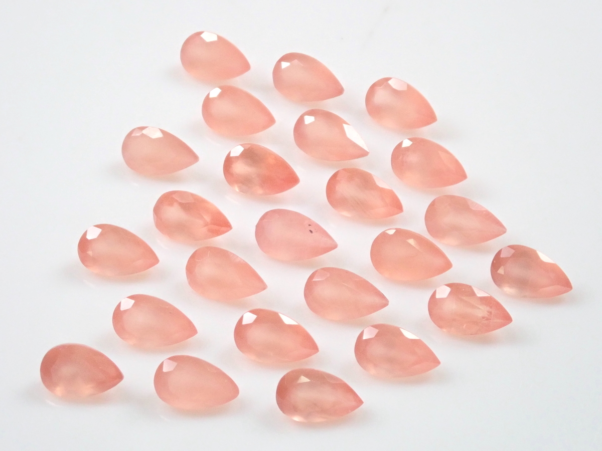 北海道産ロードクロサイト 1石（5×3mm、ペアシェイプカット）《複数