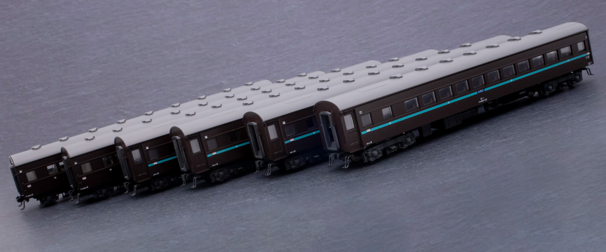 Nゲージ】C62蒸気機関車🚂の客車「スハ44系 特急はと」がフル編成に