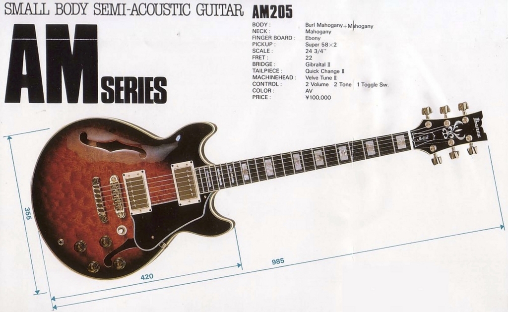 IbanezのAM-205を紹介 - らび、君を忘れない