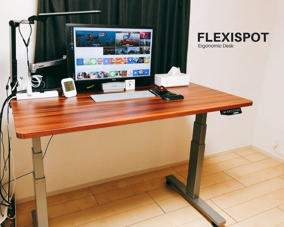 レビュー】おすすめのスタンディングデスク「FlexiSpot E3」電動式が
