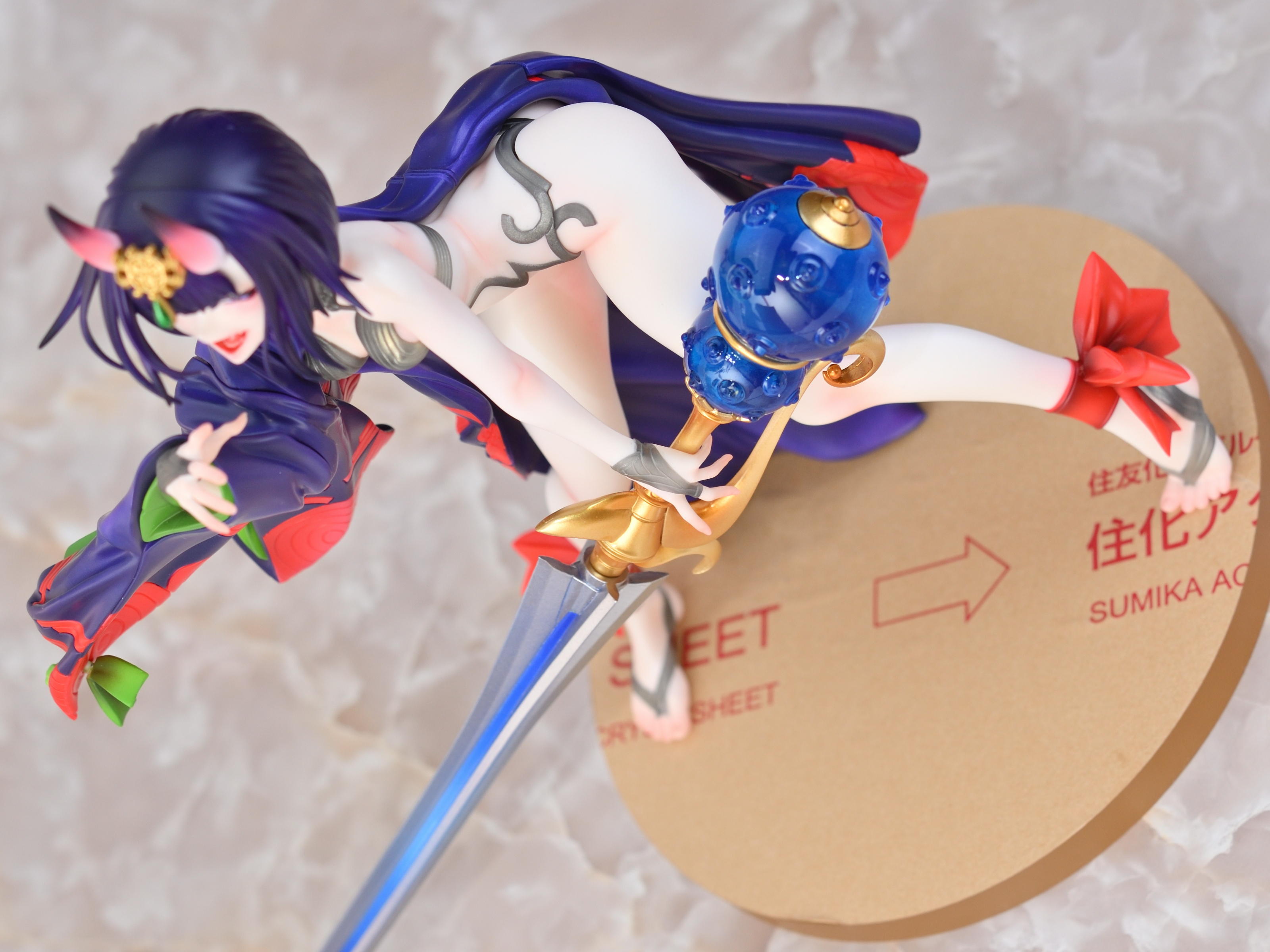 異形感満載だけど実は綺麗なお顔の酒呑童子のガレージキットを製作しま