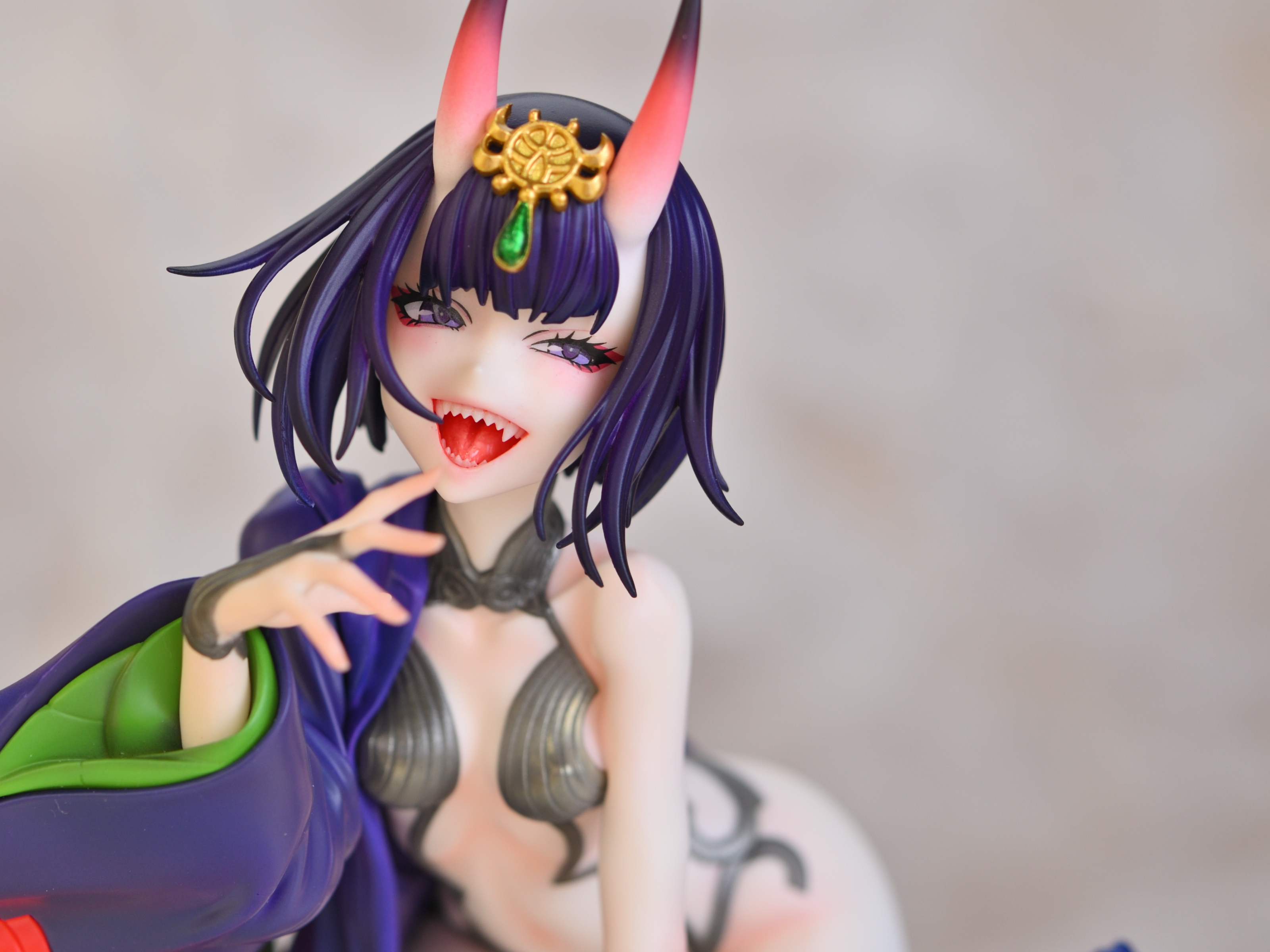 異形感満載だけど実は綺麗なお顔の酒呑童子のガレージキットを製作しま