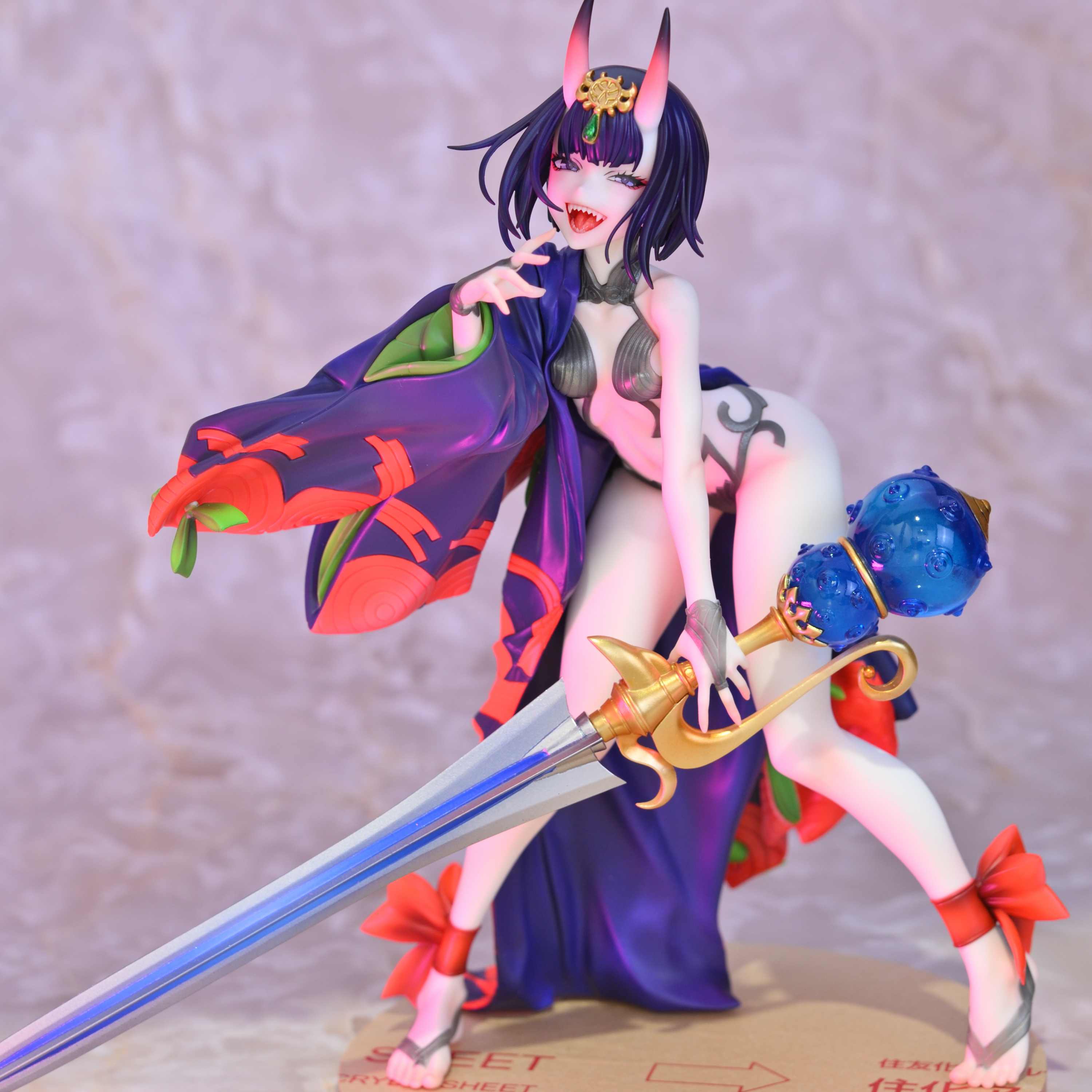 異形感満載だけど実は綺麗なお顔の酒呑童子のガレージキットを製作しま