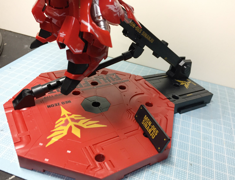 RG MSN-06S シナンジュ 1/144（7）制作〜アクションベース〜 - 山本