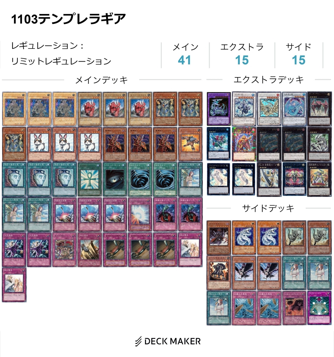 2025年末 1103環境デッキ価格まとめ - 遊戯王書いてく。