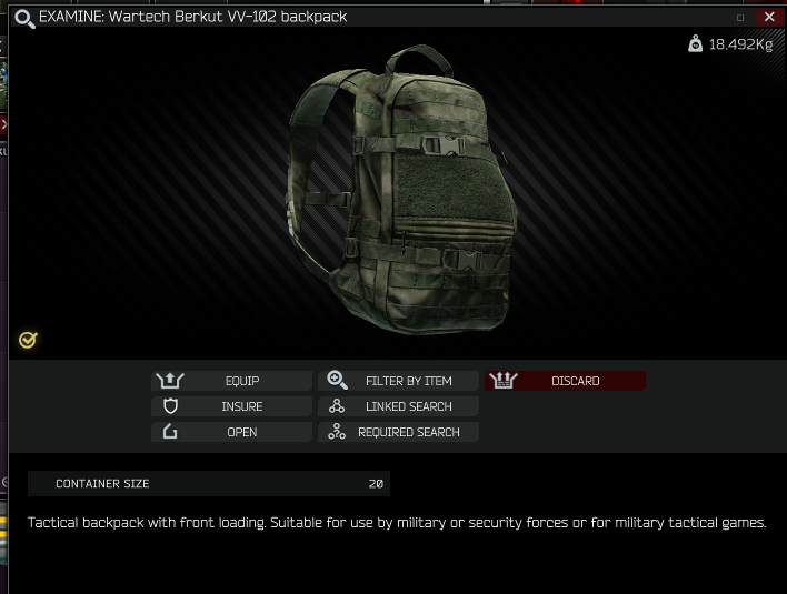 Wartech Berkut VV-102 backpack を買ったよ - ぽくつニコフ