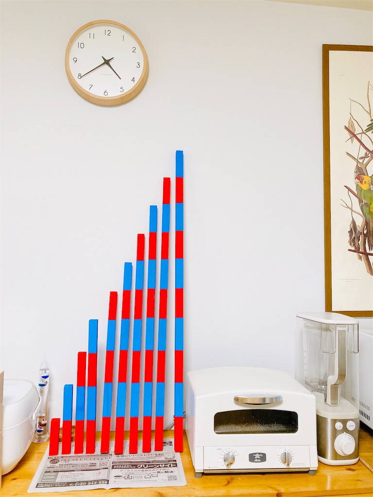 モンテッソーリ「算数教育」の算数棒を手作り - Tori Tama Diary