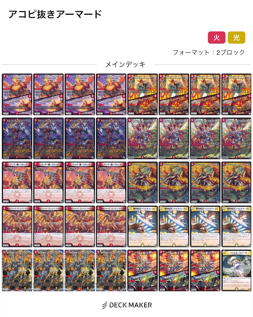 DM】赤単t白アーマード解説【DM2ブロ2023】 - 晴れた日は畑を耕して