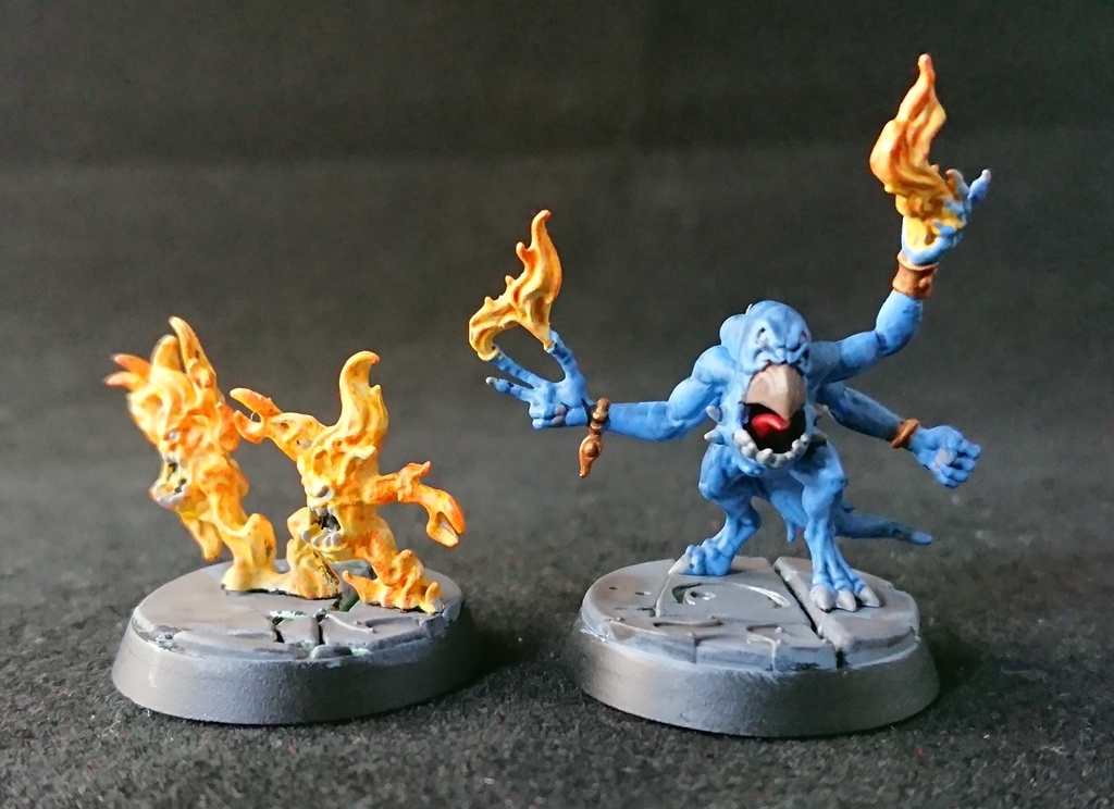 ウォーハンマー アンダーワールド ナイトヴォールト 九賢の瞳 塗装