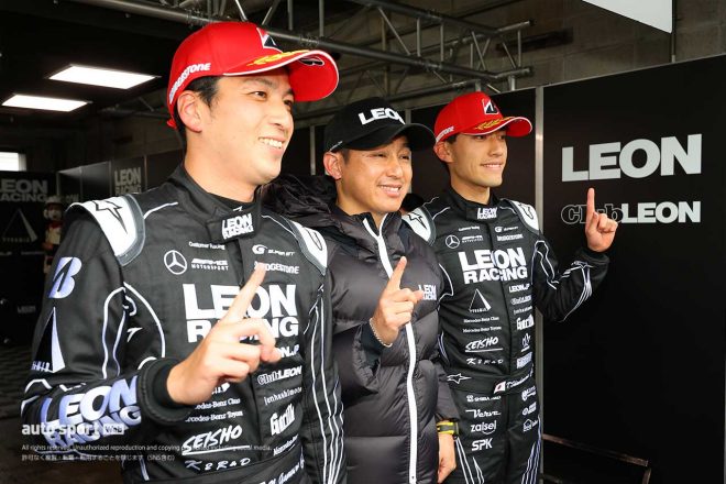 LEON AMGの蒲生尚弥が0.7秒差のポール。ブリヂストンがウエットで1-2