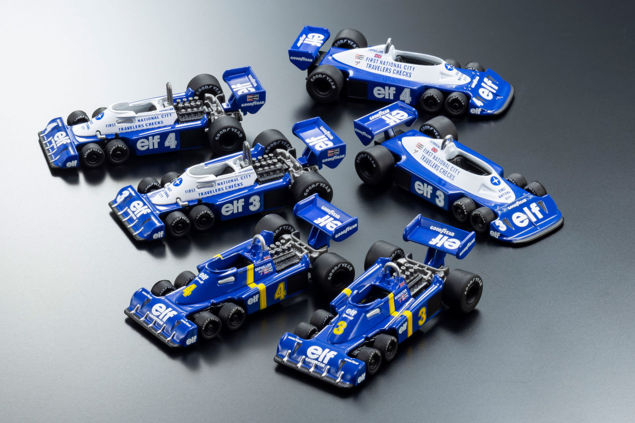 6輪F1カー『ティレルP34』が京商ミニカー＆ブックに登場。全6種類