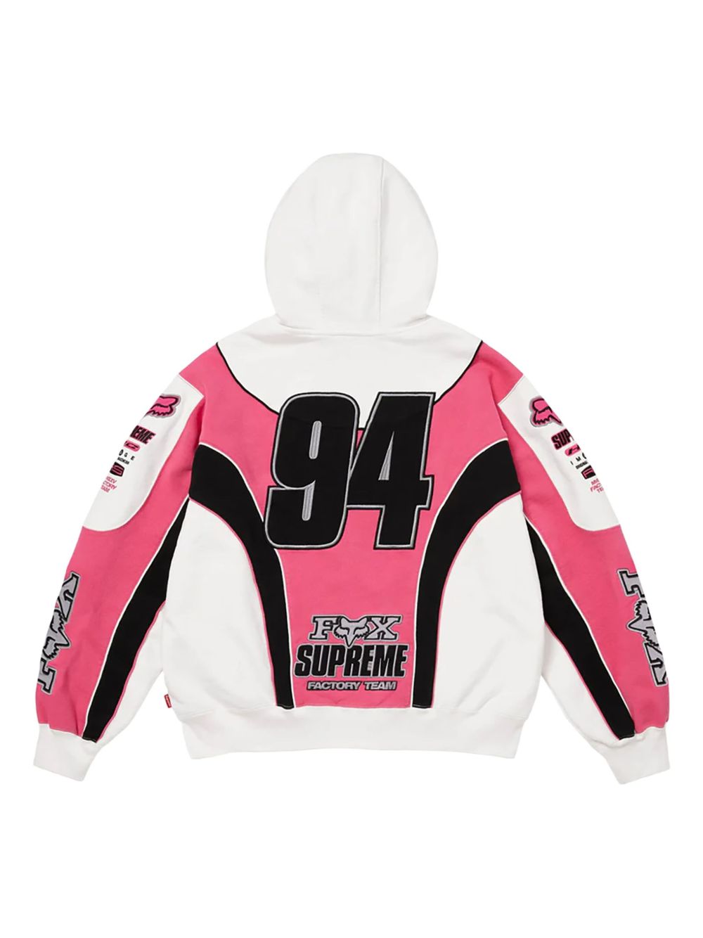 Supreme x Fox Racing® zip-up Hoodie | White | FARFETCH