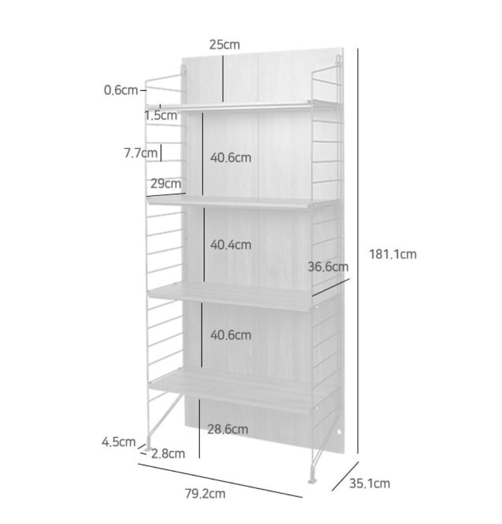 韓国 MARKETB) 簡単組立! EZBO HERO 壁面ユニットシェルフ 1352