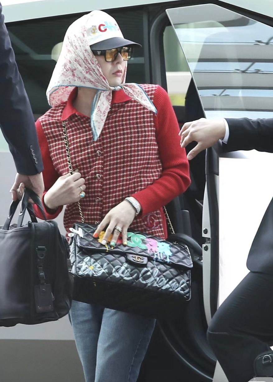 CHANEL シャネル カーディガン チェック柄 G-Dragon (CHANEL/ニット