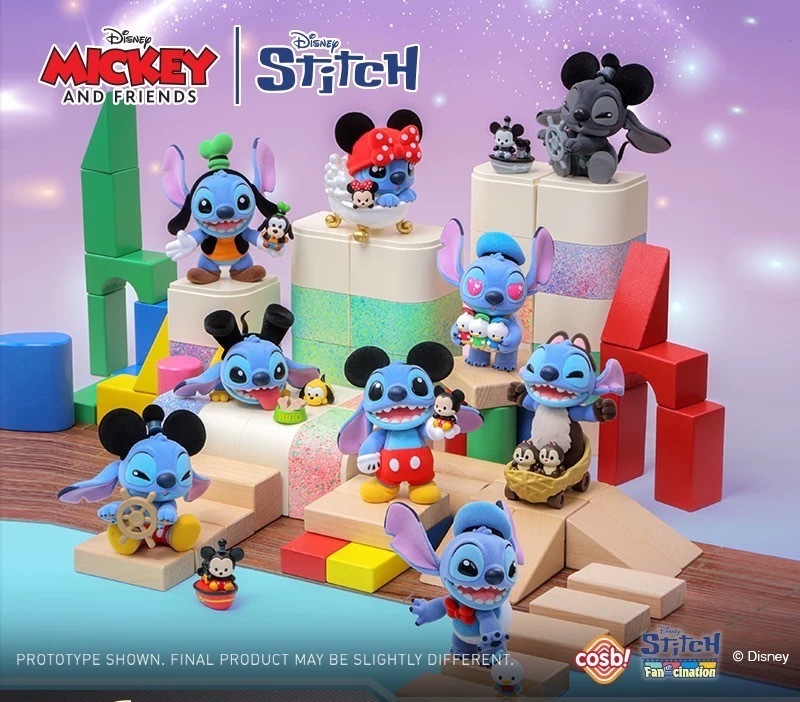 8個入り HotToys スティッチxミッキー＆フレンズ COSBI blindbox