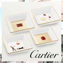 即納☆ 【カルティエ】 トレー 4SET リモージュ 磁器 ポーセリン