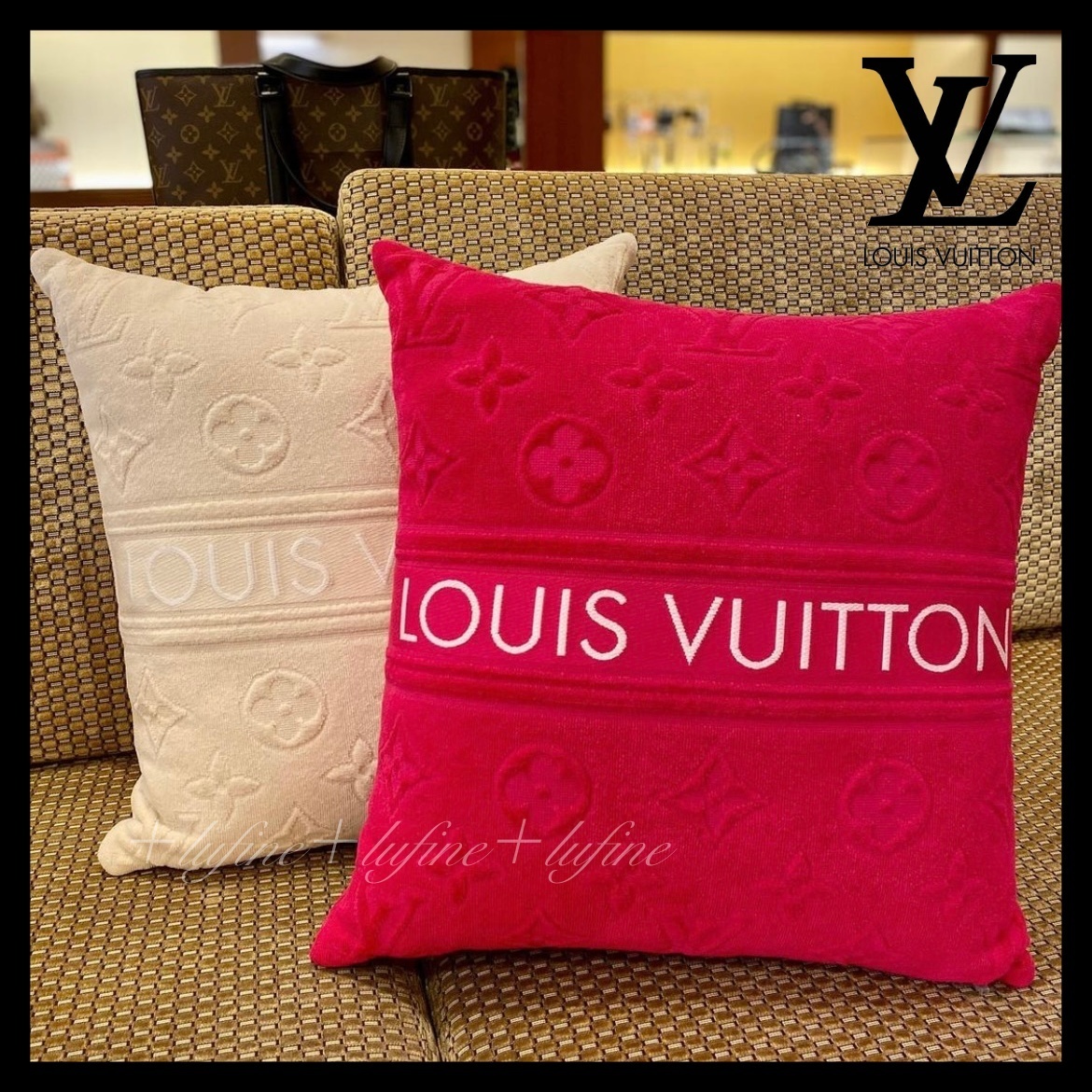 お部屋に高級感をプラス♪】 ルイヴィトン クッション (Louis Vuitton