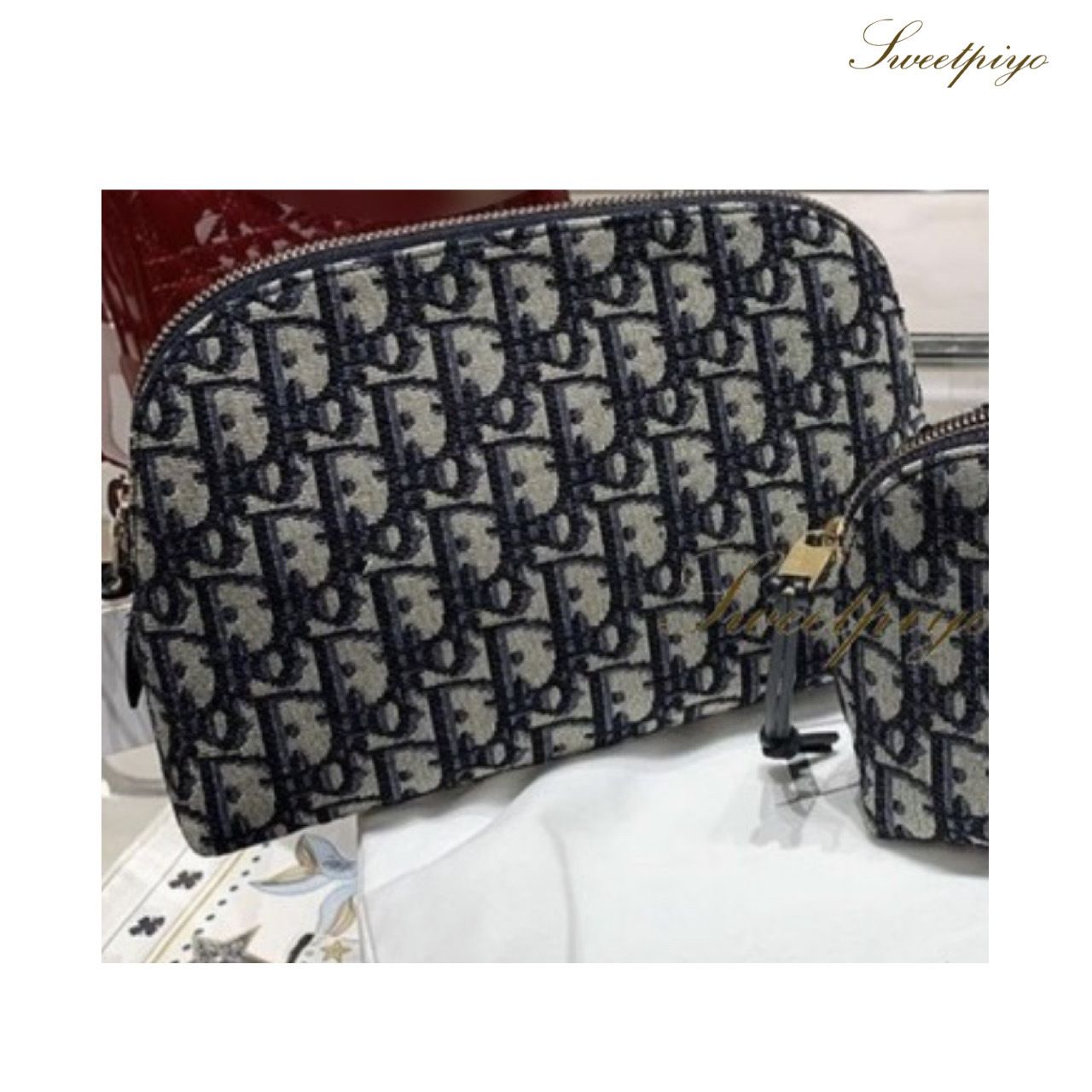 人気】ディオール☆コスメポーチ ディオールオブリーク (Dior/ポーチ