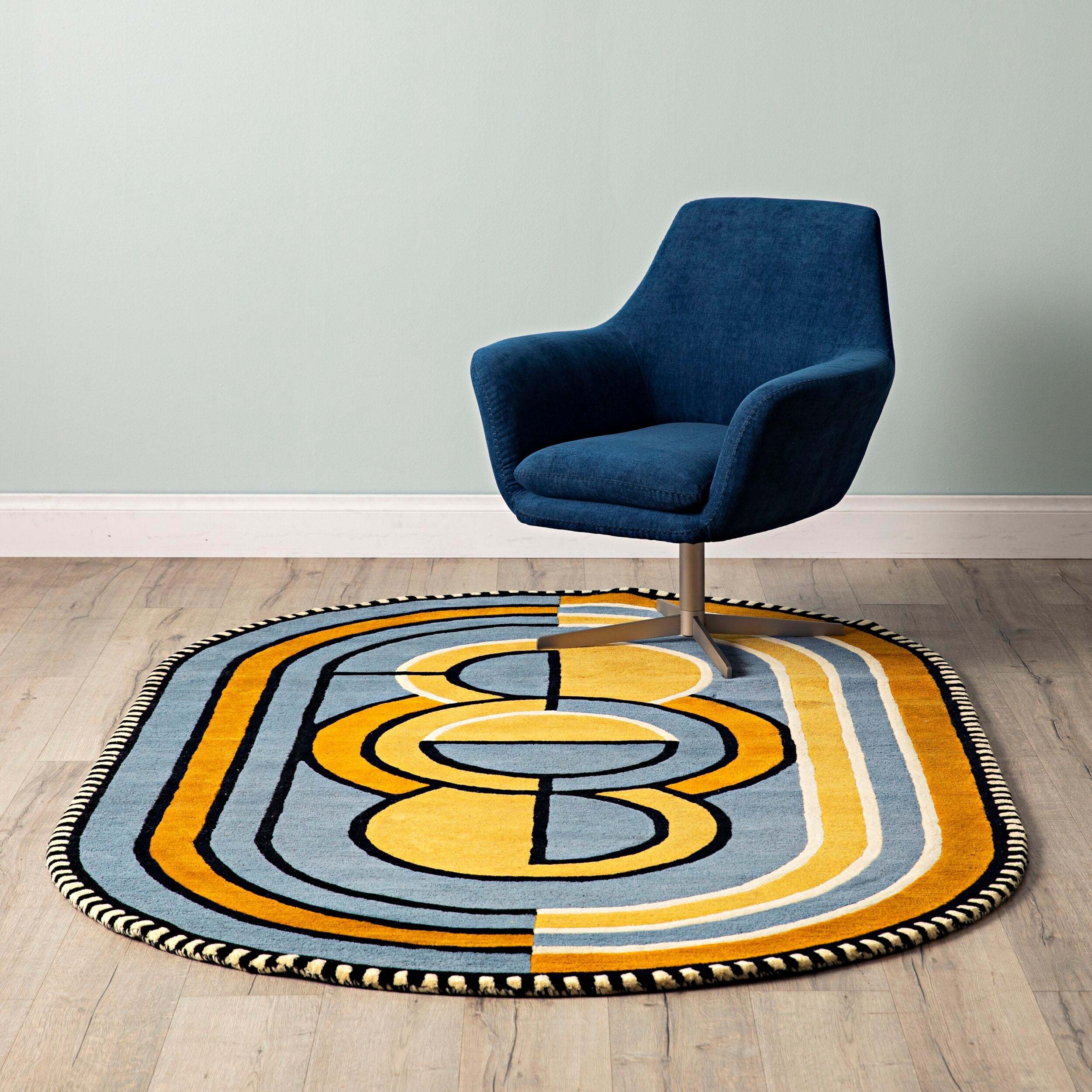 Early Settler□モダンミッドセンチュリー スタイル・ラグ250cm (Early