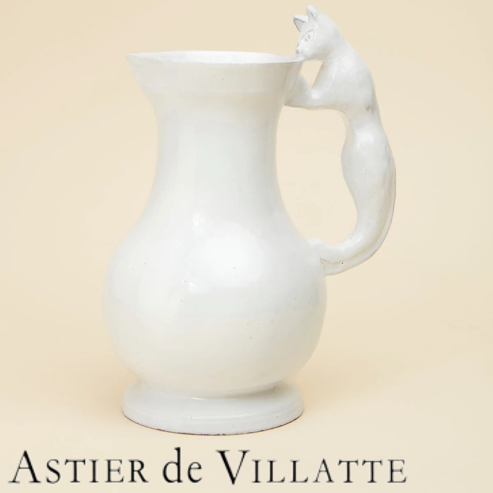 アスティエドヴィラット setsuko 猫 フラワーベース 花瓶 (Astier de