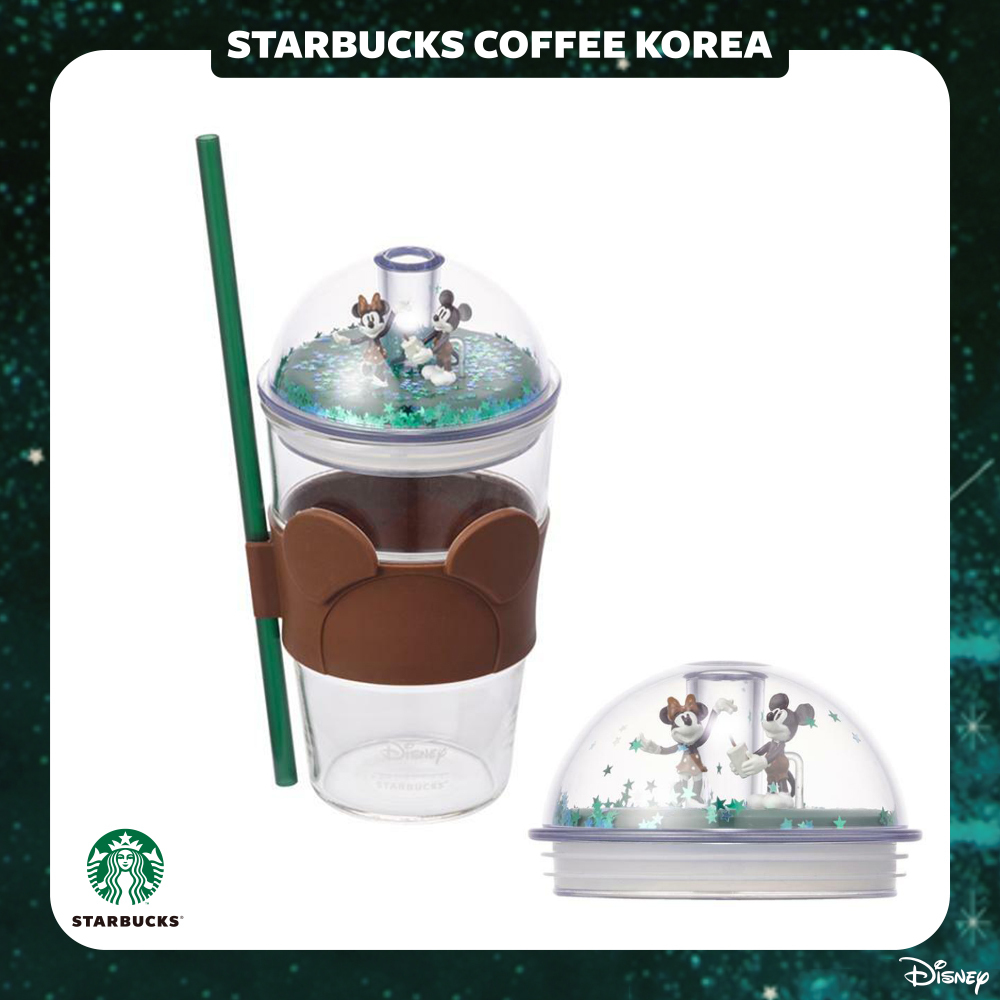 韓国スタバ】Disney☆Autumn Together glass coldcup 503ml (Starbucks
