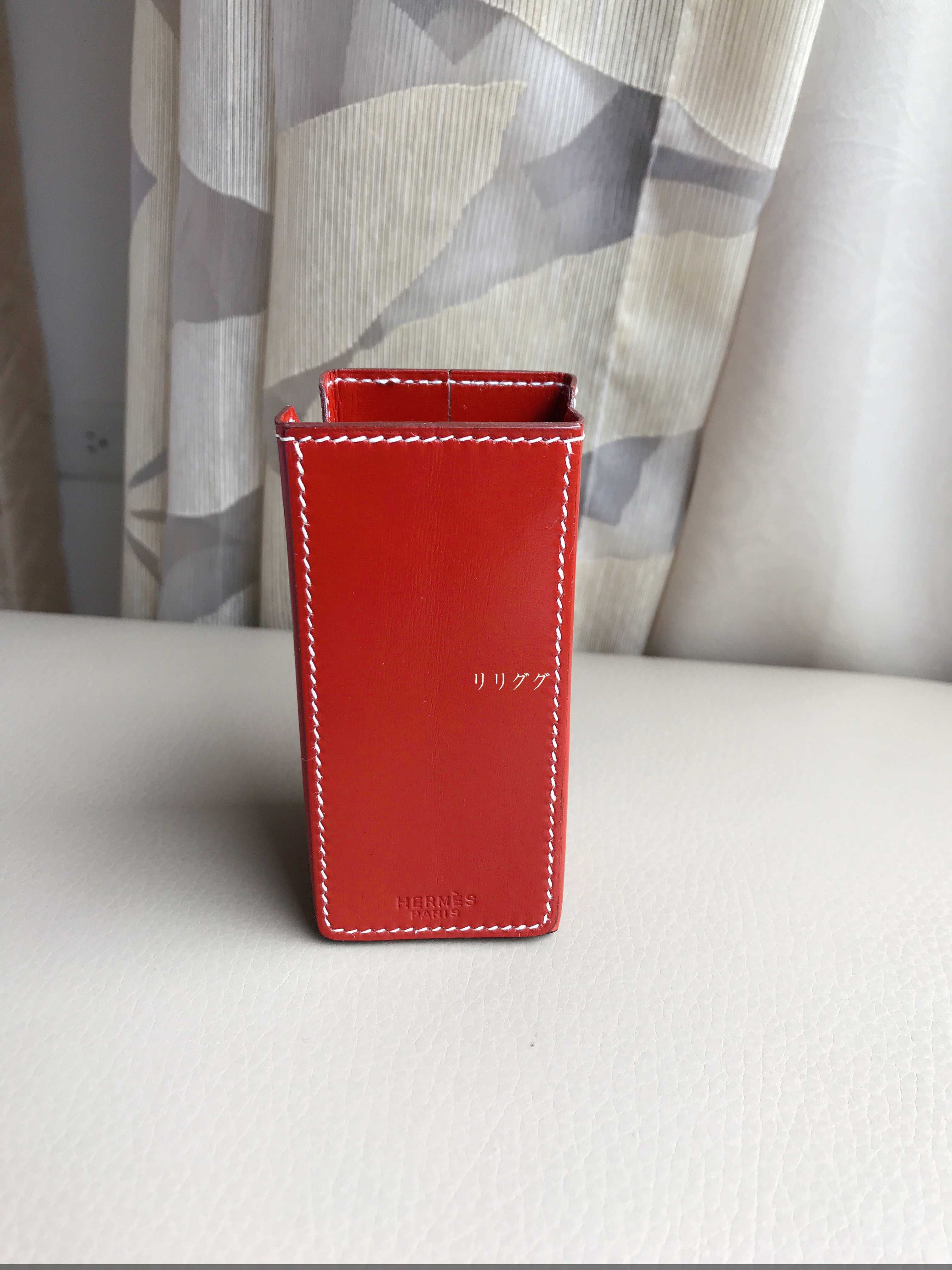 エルメス)エルメッセンスフレグランスのレザーケース/ペン立て (HERMES