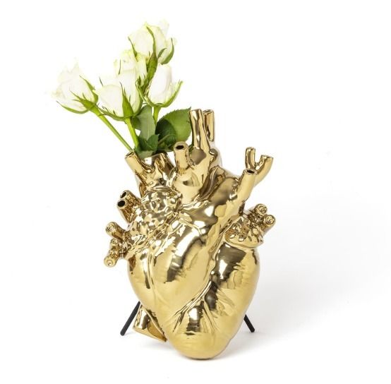 seletti 心臓 花瓶 ベース 内蔵 フラワー セレッティ 陶器 (SELETTI