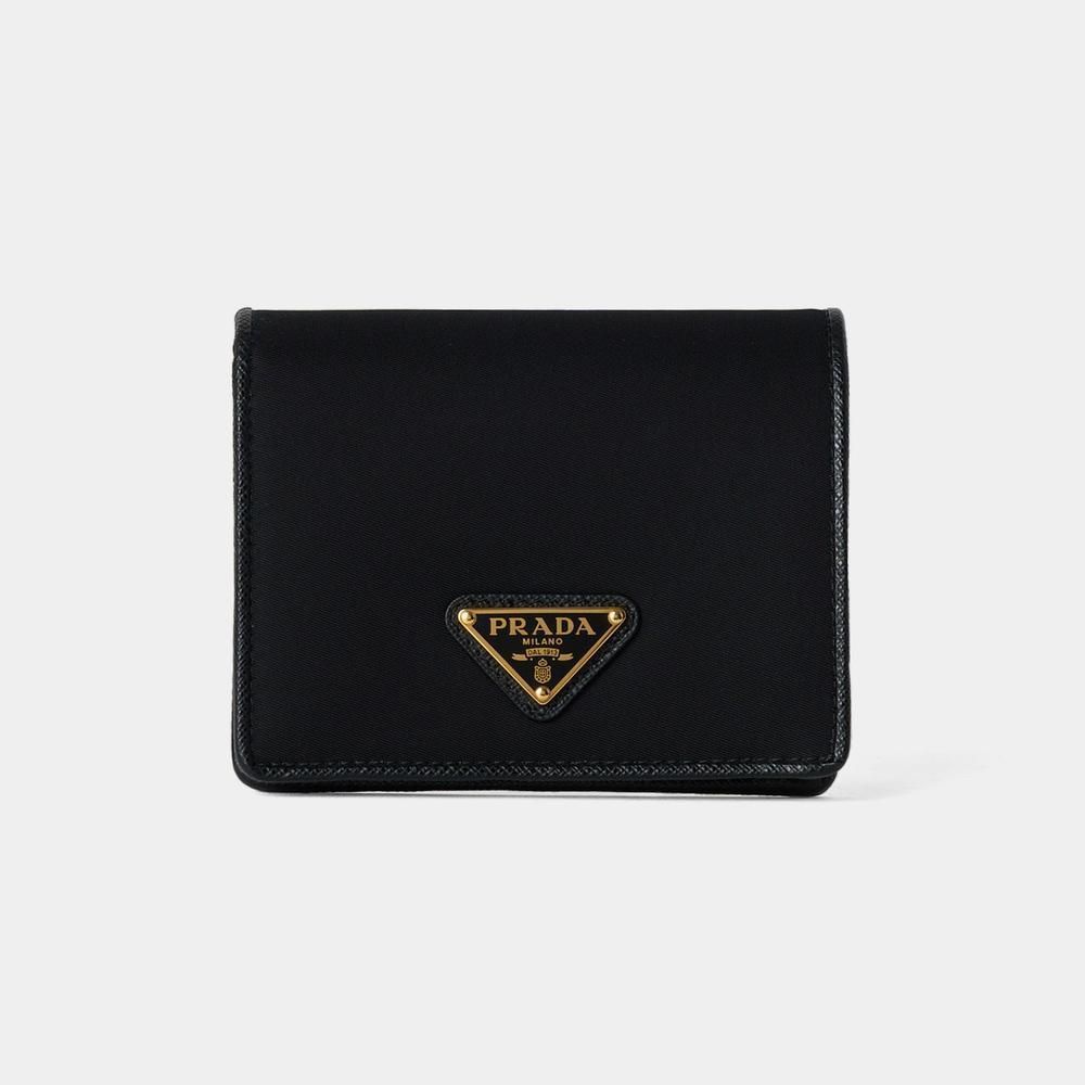 セール価格☆PRADA ナイロンxサフィアーノ 二つ折り財布 1MV204 (PRADA