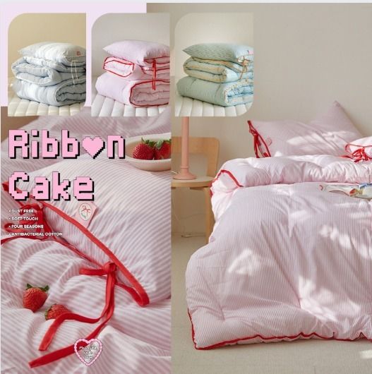maatila ☆ ラブリームード リボンケーキ 布団+枕カバー SS (maatila