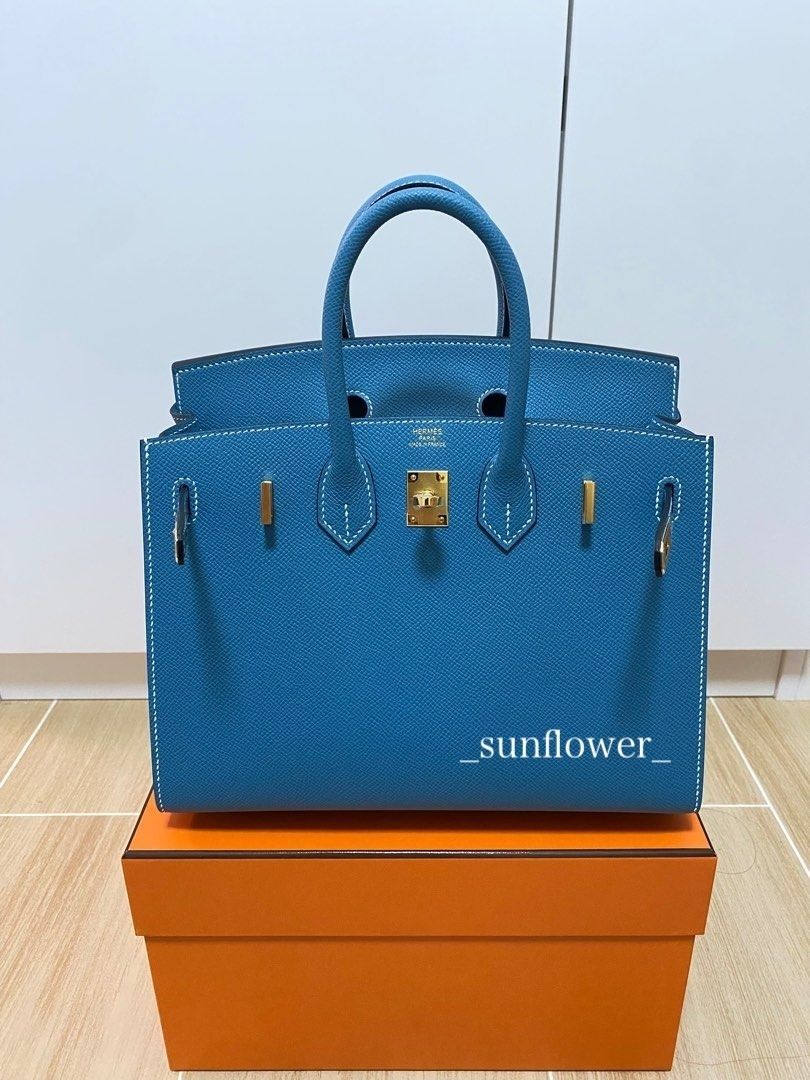エルメス バーキン25cm セリエ ニューブルージーン/G金具 (HERMES