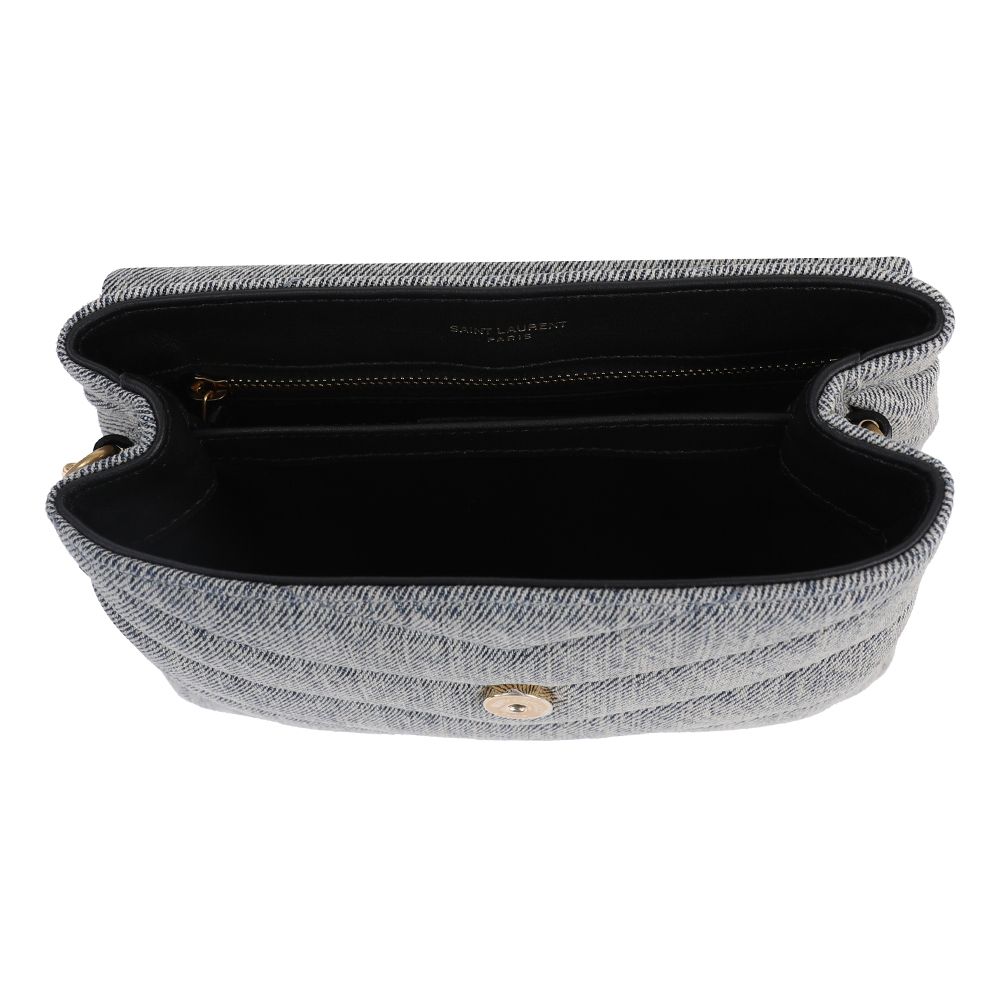 SAINT LAURENT》 キルティング デニム LOULOU TOYバッグ (Saint