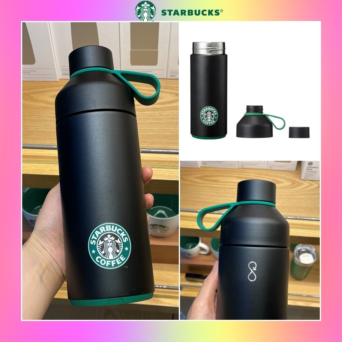 韓国スタバ】25th Anniversary☆Oceanbottle Big Tumbler 1L