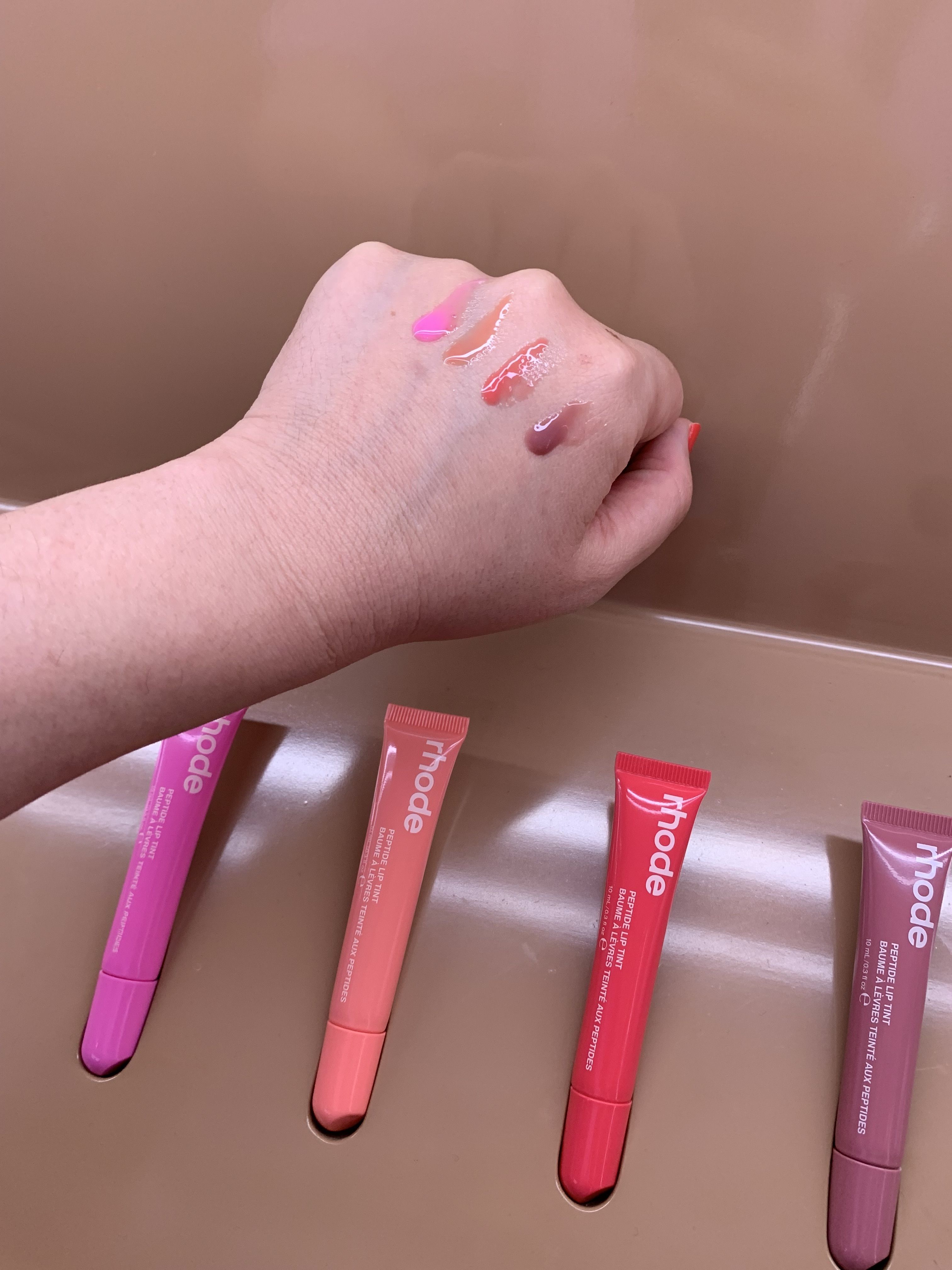 限定カラーヘイリー・ビーバー【rhode】ペプチドリップティント (rhode