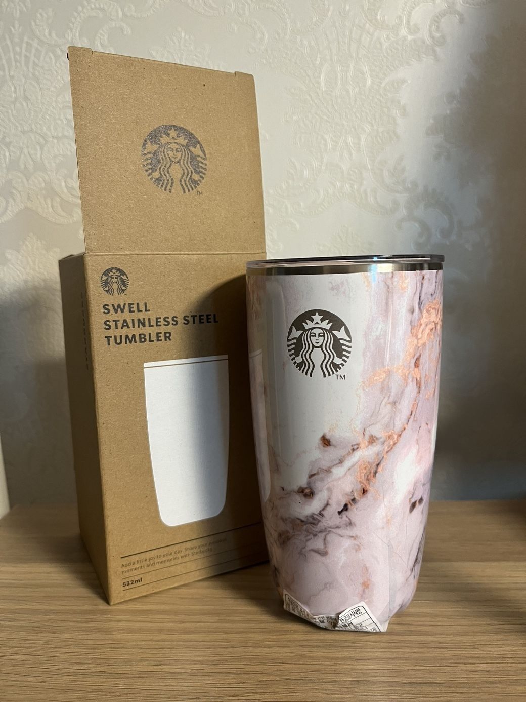 韓国スタバ☆[限定] 24 SS Swell Marble Tumbler 532ml (Starbucks