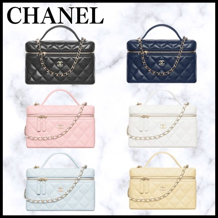 25S◇マチ薄め♪軽やかに◇CHANEL チェーン バニティ バッグ (CHANEL