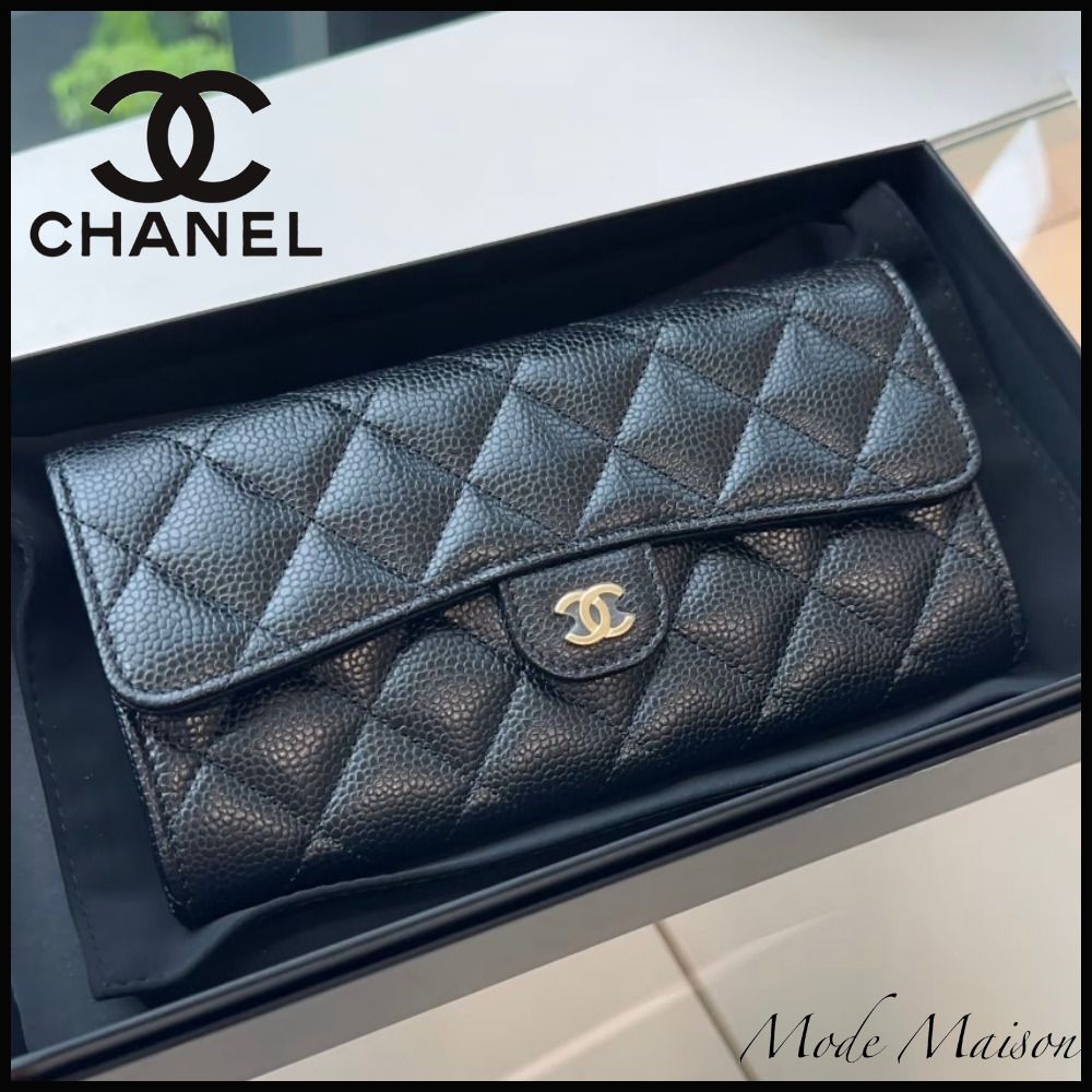 定番のマトラッセ♪】CHANEL ロングフラップウォレット長財布 (CHANEL
