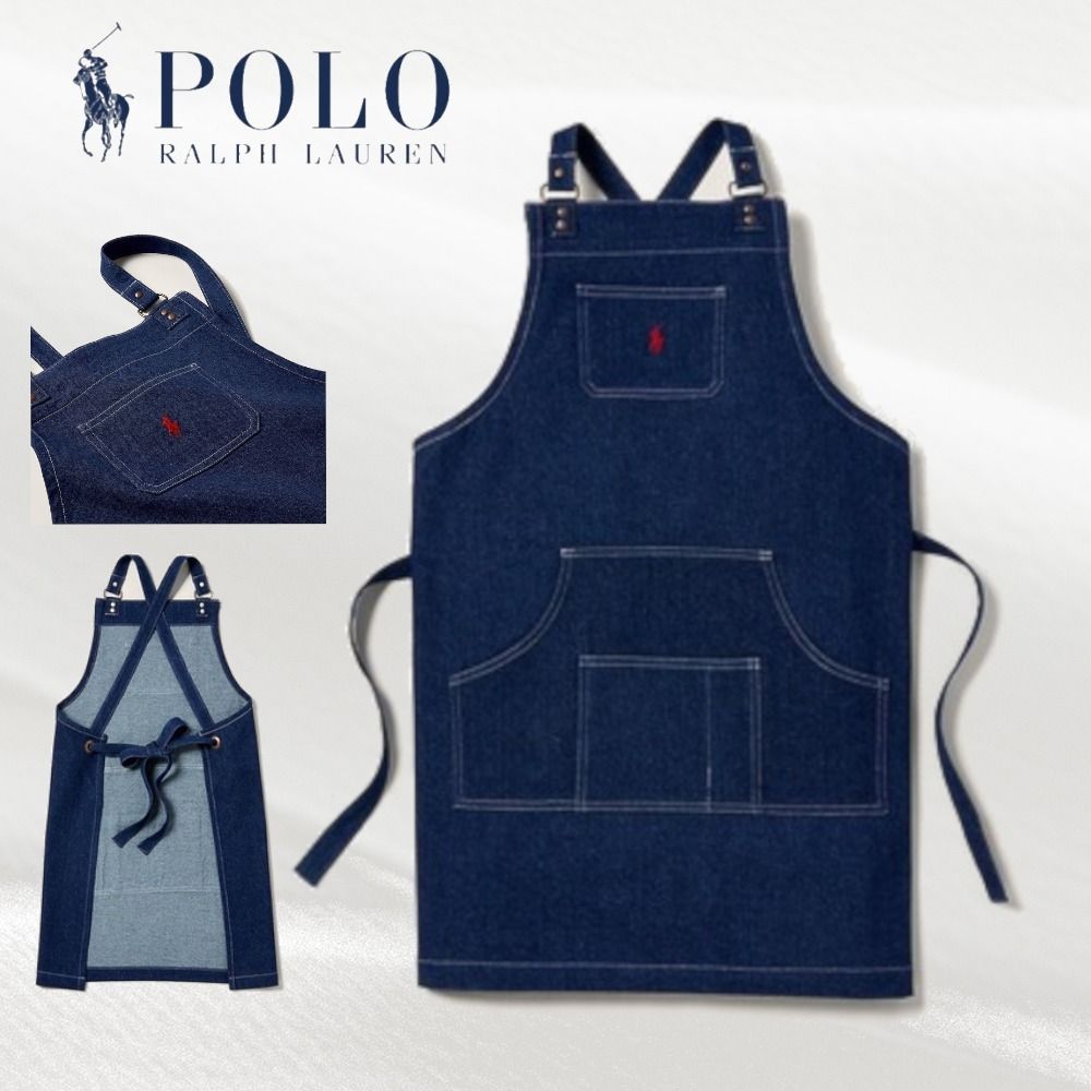POLO RALPH LAUREN】Bordon デニム フル エプロン (POLO RALPH LAUREN