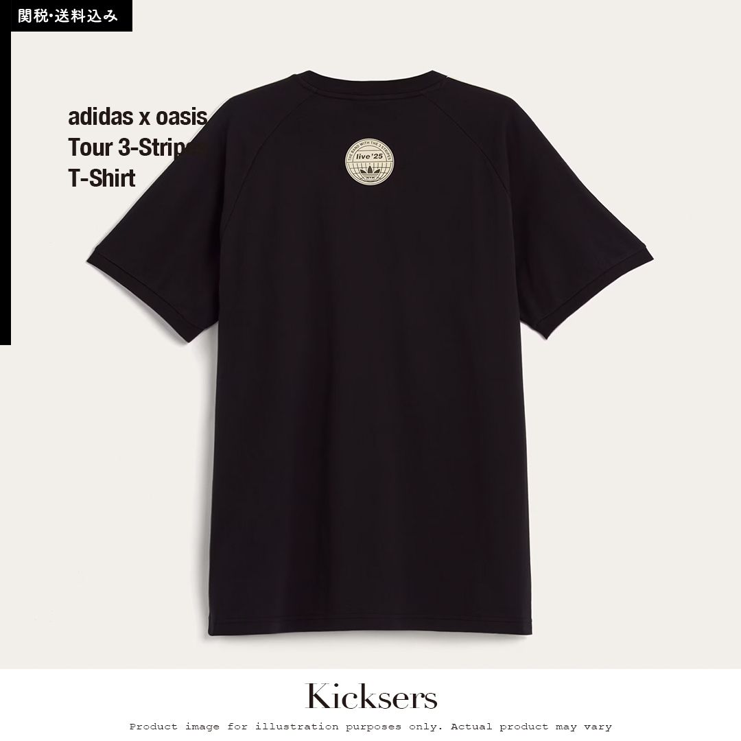 adidas oasis Tour 3-Stripes T-Shirt オアシス ツアー Tシャツ