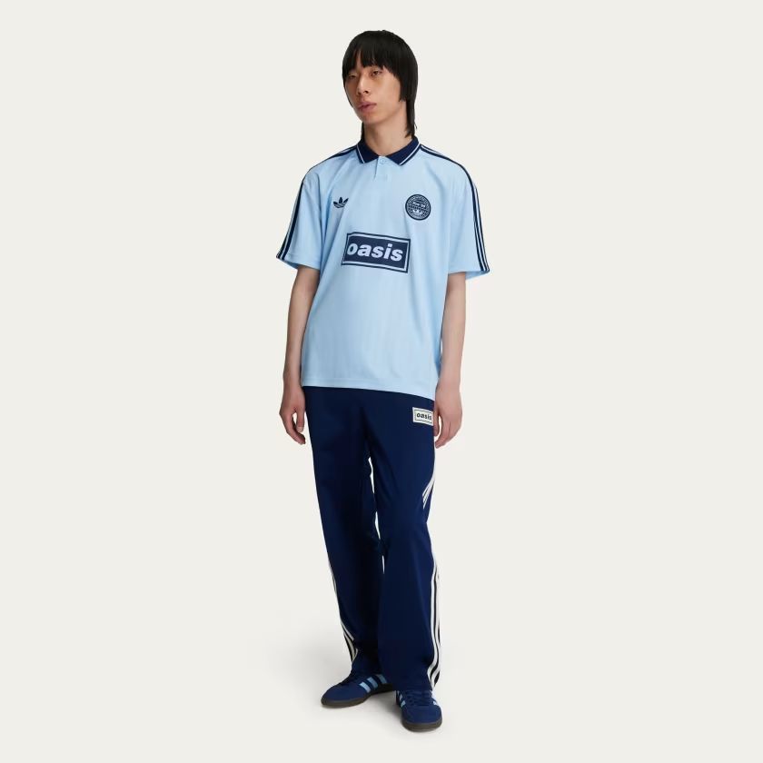 Adidas x Oasis Tour】Jacquard Jersey☆Clear Sky☆2025☆ (adidas/T