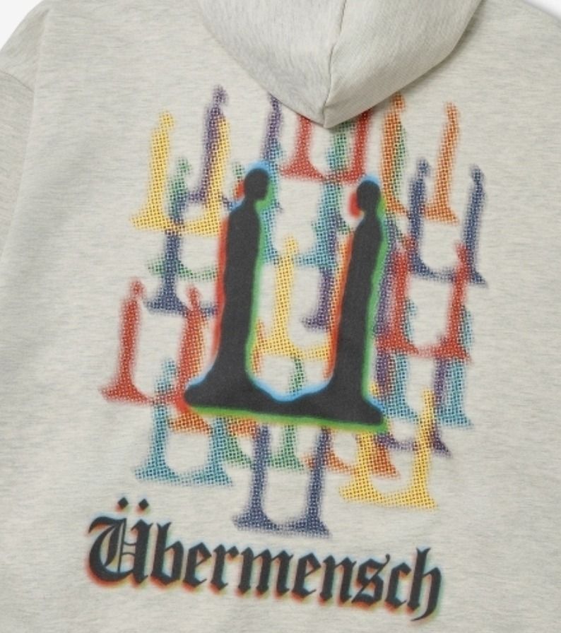 ☆G-DRAGON☆ Ubermensch Hoodie Zip-Up Oatmeal (peaceminusone