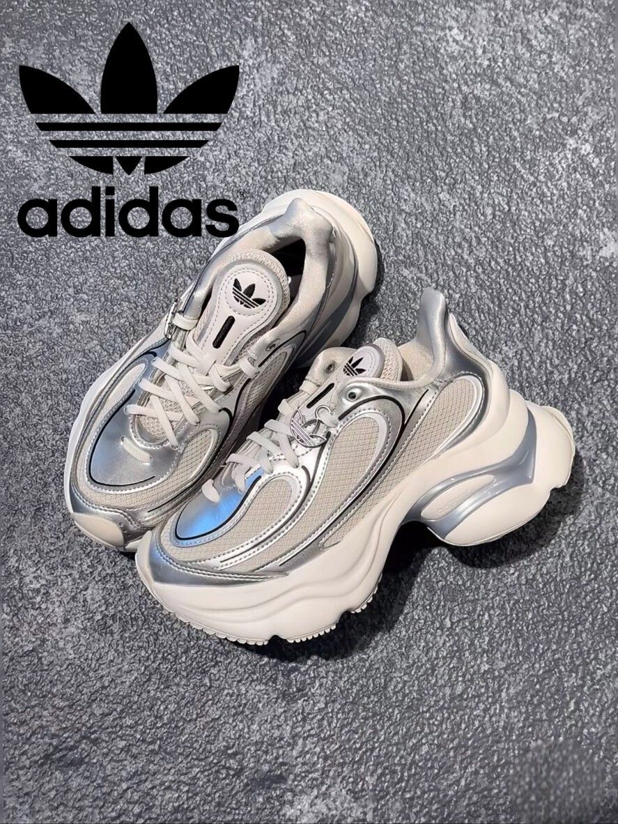 ☆人気☆ adidas Ozvenuz W シルバー 厚底スニーカー レディース