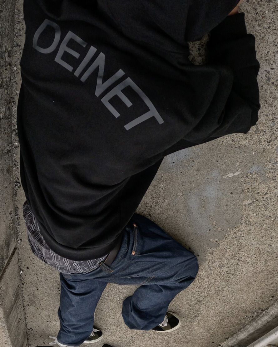 GGUM X DEINET】HOODIE IN BLACK☆TXT ヨンジュン コラボ (DEINET
