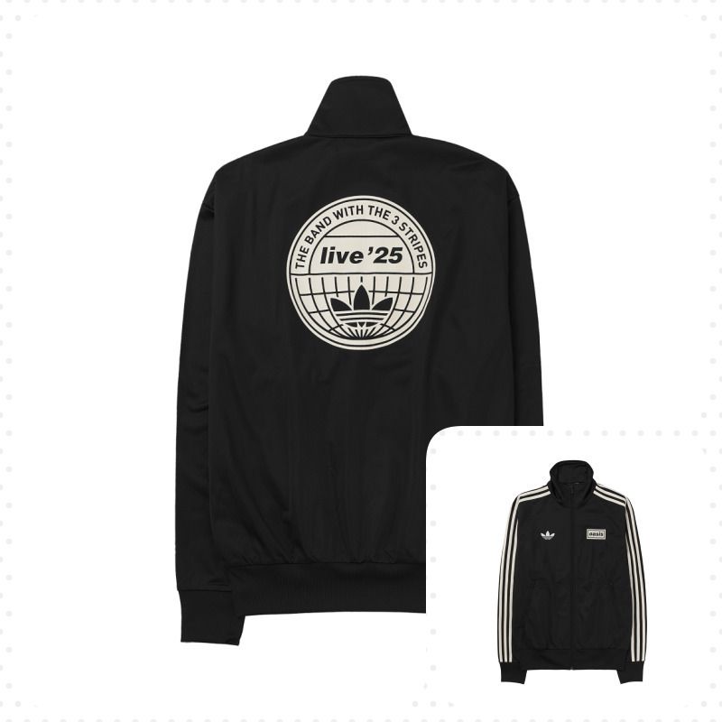☆Adidas x Oasis Tour Firebird Track Top Black - KR Sizing