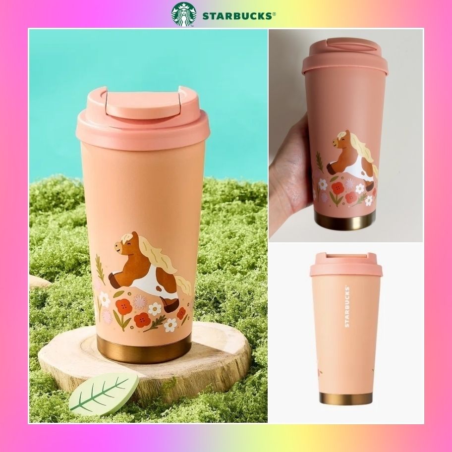 韓国スタバ】25冬☆ SS Pony & Flower Elma Tumbler 473ml (Starbucks
