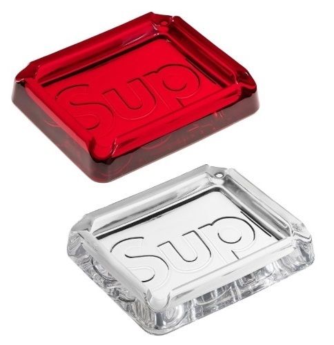 SUPREME シュプリーム☆ガラスロゴ灰皿 (Supreme/小物入れ(トレイ