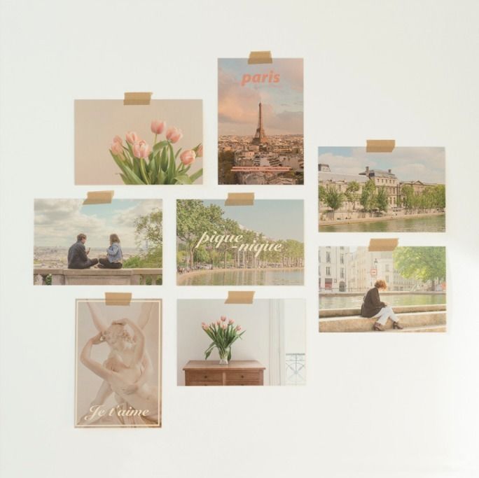 COUVERT☆韓国☆PARIS おしゃれなポストカード8枚SET (ポスター
