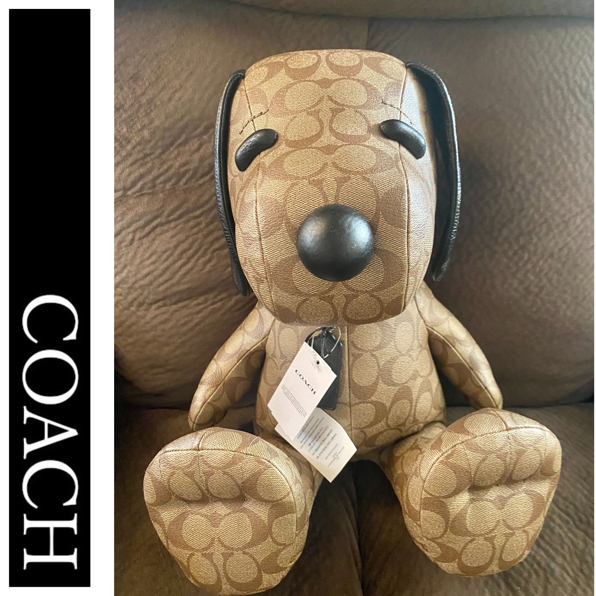 Coach X Peanuts 超レア! 本革 Collectible スヌーピー 在庫有 (Coach